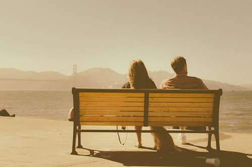 Young people contemplating the landscape
