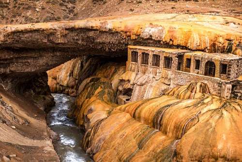 abandoned Puente del Inca, Mendoza, Argentina