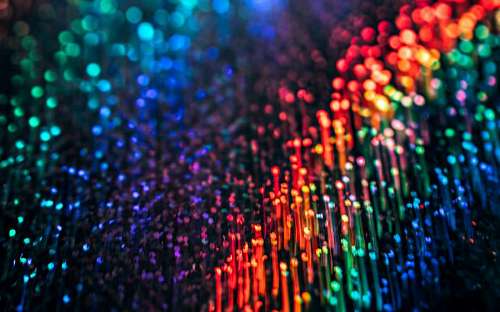 Lights of different colors, 4k background