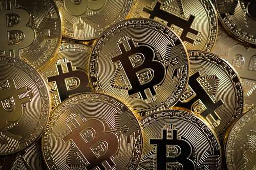 Bitcoin, cryptocurrency concept