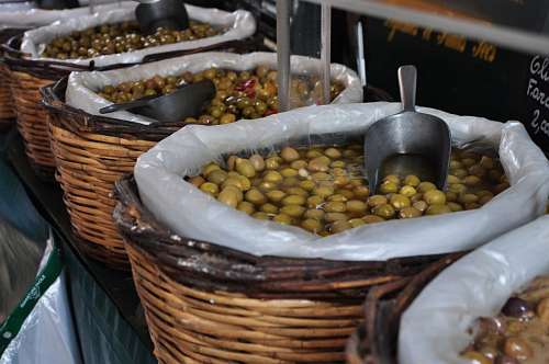 toned Olive, olives, food, front view, store, fruit pres