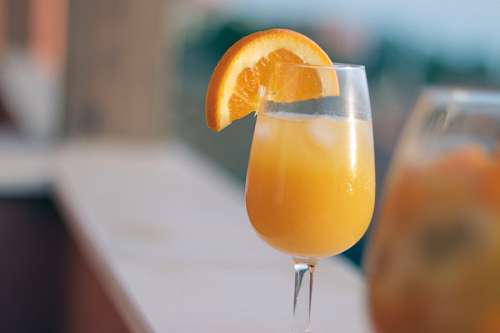 Orange juice squeezed