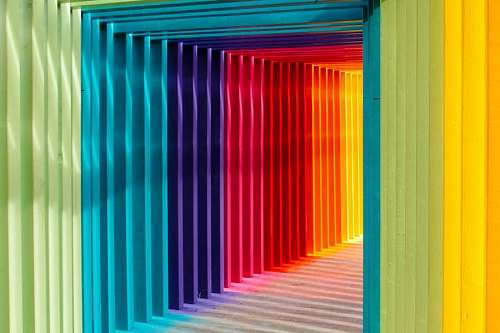 trip Multicolored hallway