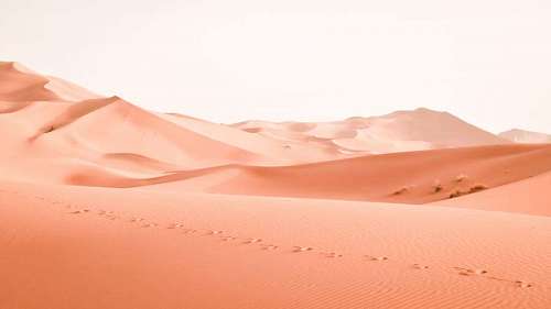 Desert dunes without people