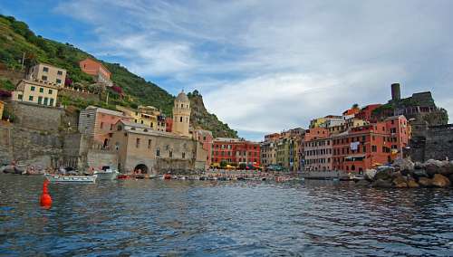 Vernazza dalla barca, Italy, 