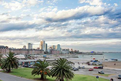 Coast in the city of Mar del Plata, Argentina
