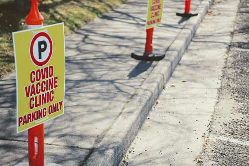 clinic Parking at a covid care clinic
