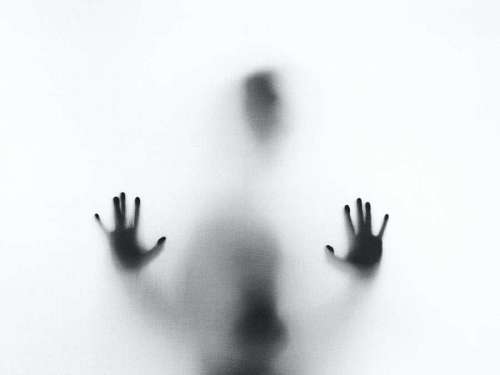 Silhouette of a person, sadness concept