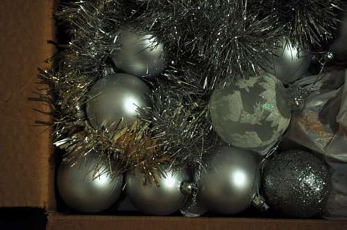 ball, balls, bulb, Christmas decoration, silver, t