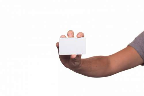 Blank card