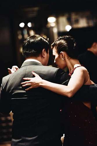 A couple dancing tango in Argentina