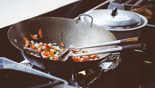 wok Grilled veggies 