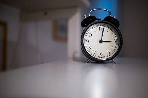 Alarm clock in room