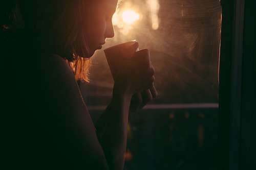 benjamin-harrison Woman drinking coffee
