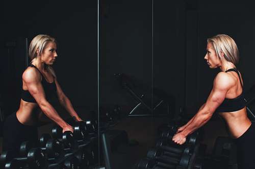 weight Woman at gym