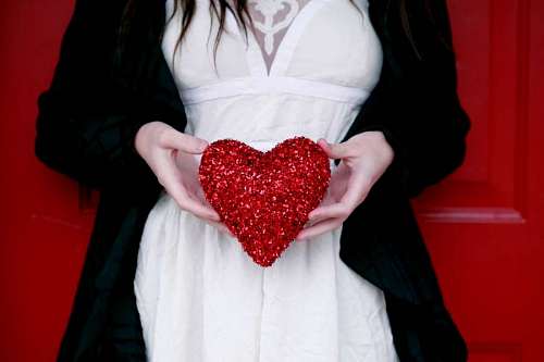 lover lover images woman with red heart