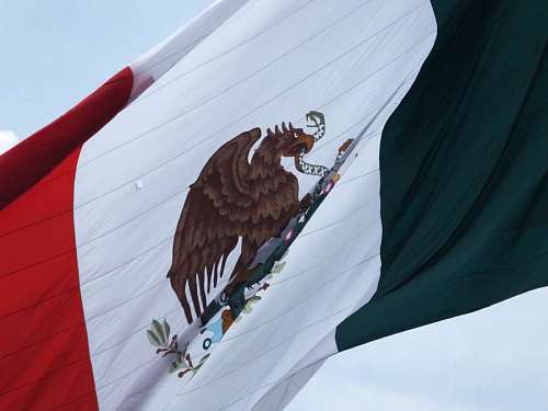 mexican-culture Detail of the Mexican Flag