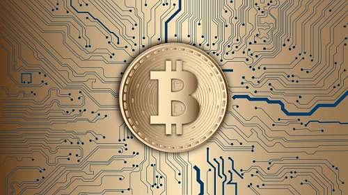 Bitcoin, cryptocurrency concept