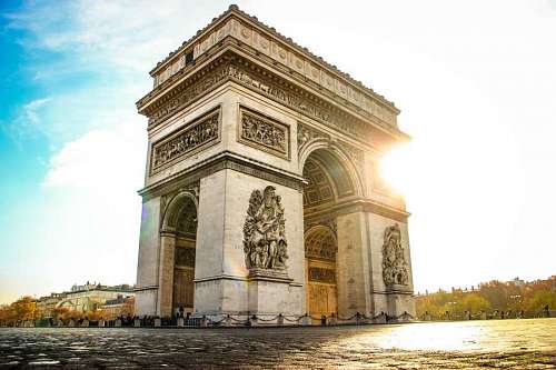 avenue Triumphal Arch in Paris, France