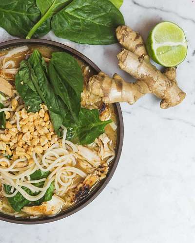 japanese Ramen soup with noodles