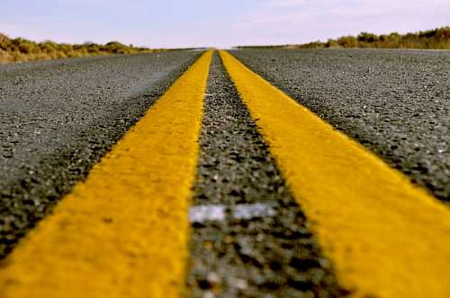 asfalto route, line, road, yellow, yellow, asphalt, cement