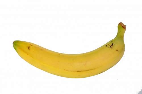 banana fruit white background isolated