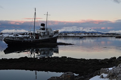ushuaia Abandoned boat in Ushuaia