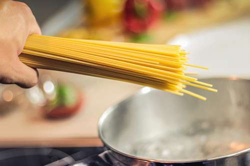 boys Spaghetti noodles
