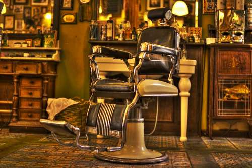 seat-belt Retro barber chair