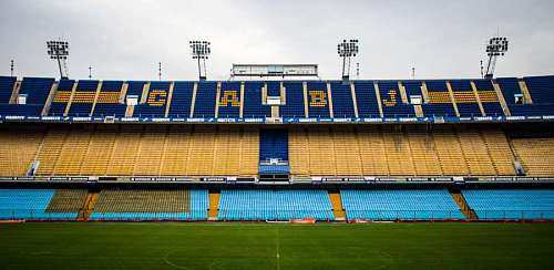 row Estadio de Boca Juniors em Buenos Aires, Argentina