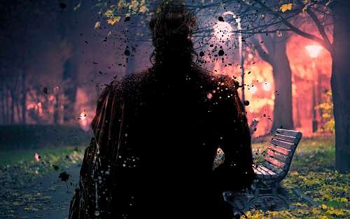 Hd wallpaper of Silhouette of man