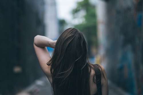 sensual-background Young woman