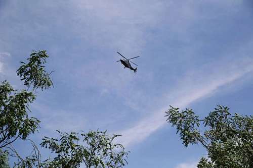 helicopter View of helicopter flying