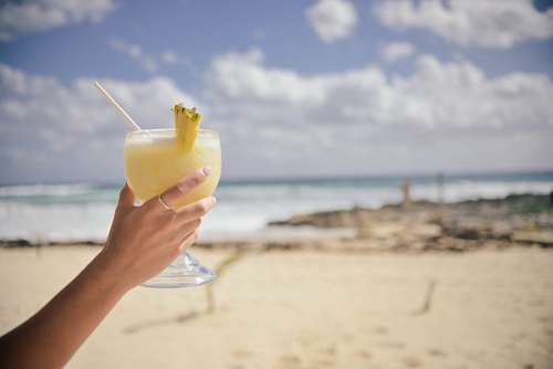 Cocktail at beach