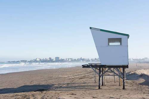guardhouse on the beach
