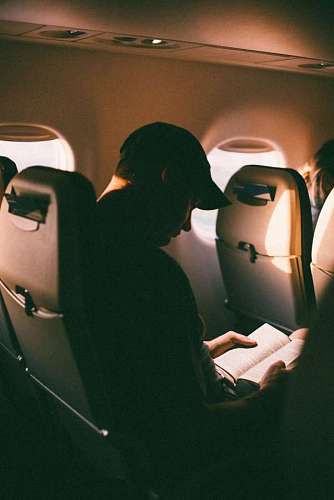 airport-terminal A man traveling by plane with social distancing