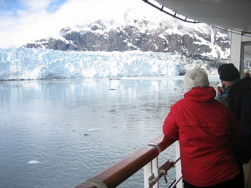 spot-lit perito moreno glacier
