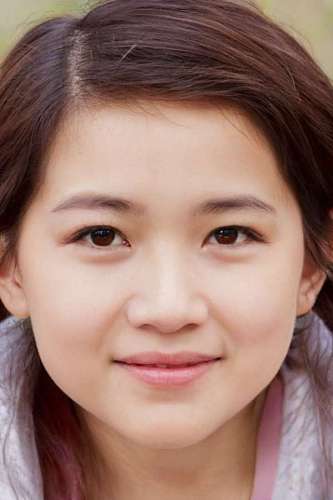 Portrait of a young woman looking at the camera
