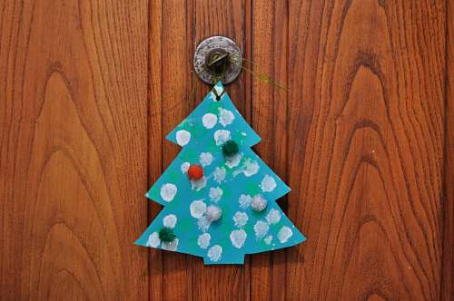 christmas ornament tree, cut, close-up, concept, b