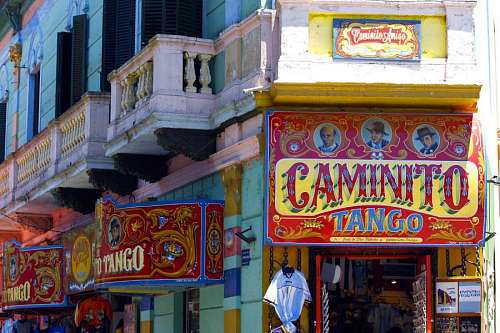 poor Caminito neighborhood in Buenos Aires, Argentina