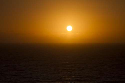 lopez-port Sunset at sea