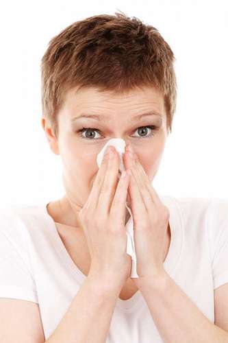 allergy-medicine  Woman with a Flu 