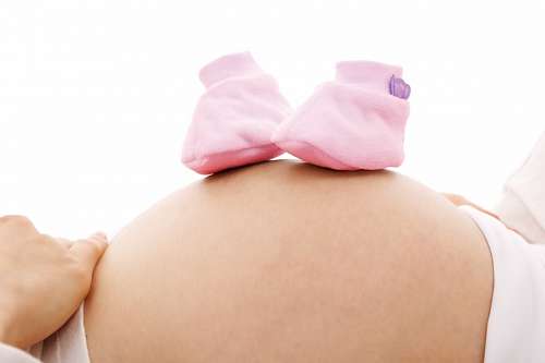 pregnancy Pregnant woman waiting for her little girl