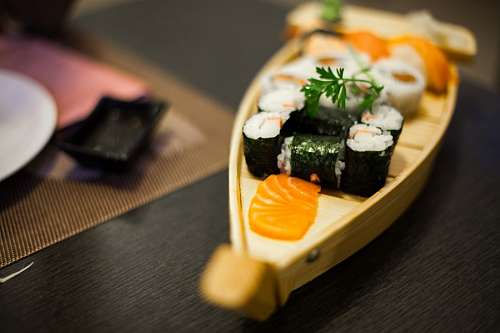 salmon sushi