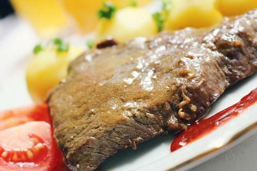 potato Baked meat