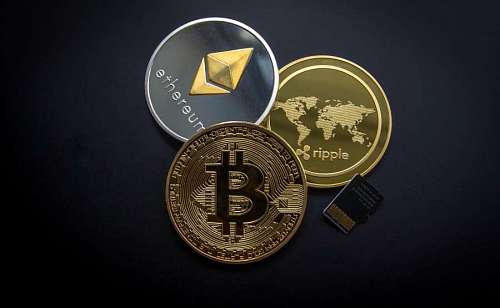 Bitcoin, cryptocurrency concept