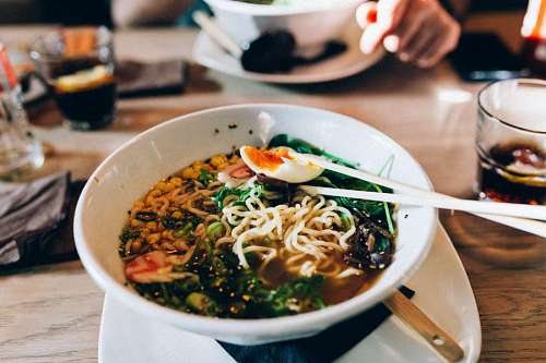 japanese Ramen soup with noodles