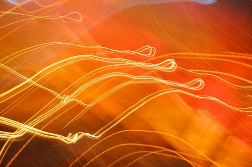 streaks Orange Lights