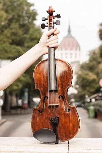 violin Woman holding violin