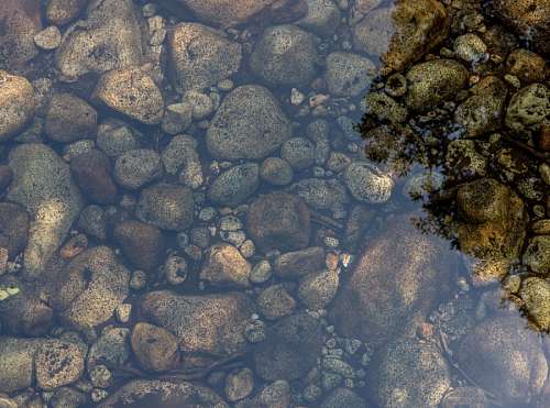 Stone texture under water